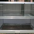 kooi in brut extra alu B 100 X H75 X D60 cm met bodemrooster en babykooi