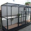 Voli&egrave;re in antraciet alu b510xd107xh200cm
