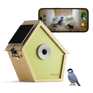 Vogelhuisje met live camera via smartphone
