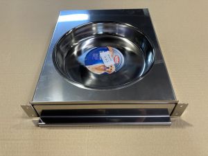 RVS badschaalcassette  met rvs schaal 25cm